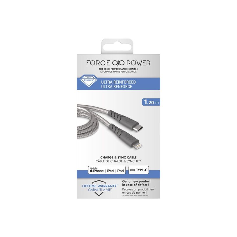 3571211402480-Force Power - câble USB-C/Lightning - 1.2 m - gris-P_400014065_1-4