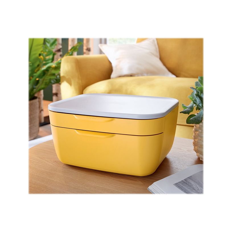 4002432124756-Leitz Cosy - Bloc de classement plastique - 2 tiroirs - jaune-P_400014143_6-5