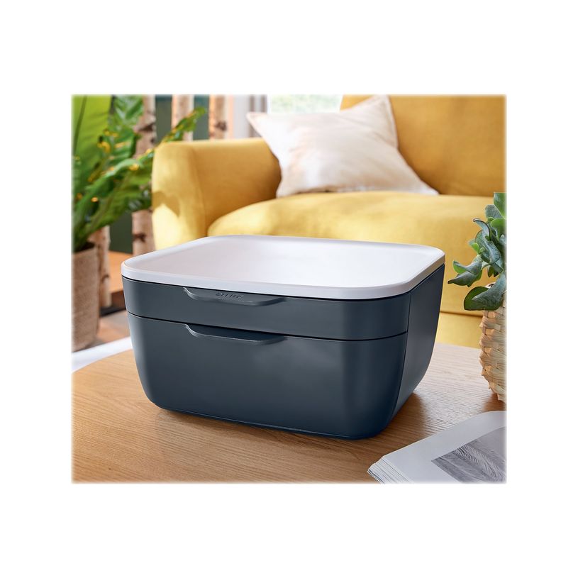 4002432124770-Leitz Cosy - Bloc de classement plastique - 2 tiroirs - gris-P_400014145_5-4