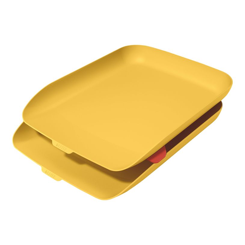 4002432126224-Leitz Cosy - 2 Corbeilles à courrier plastique - jaune-P_400014149_2-0