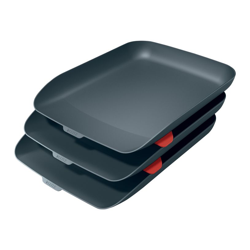 4002432126279-Leitz Cosy - 3 Corbeilles à courrier plastique - gris-P_400014154_2-0