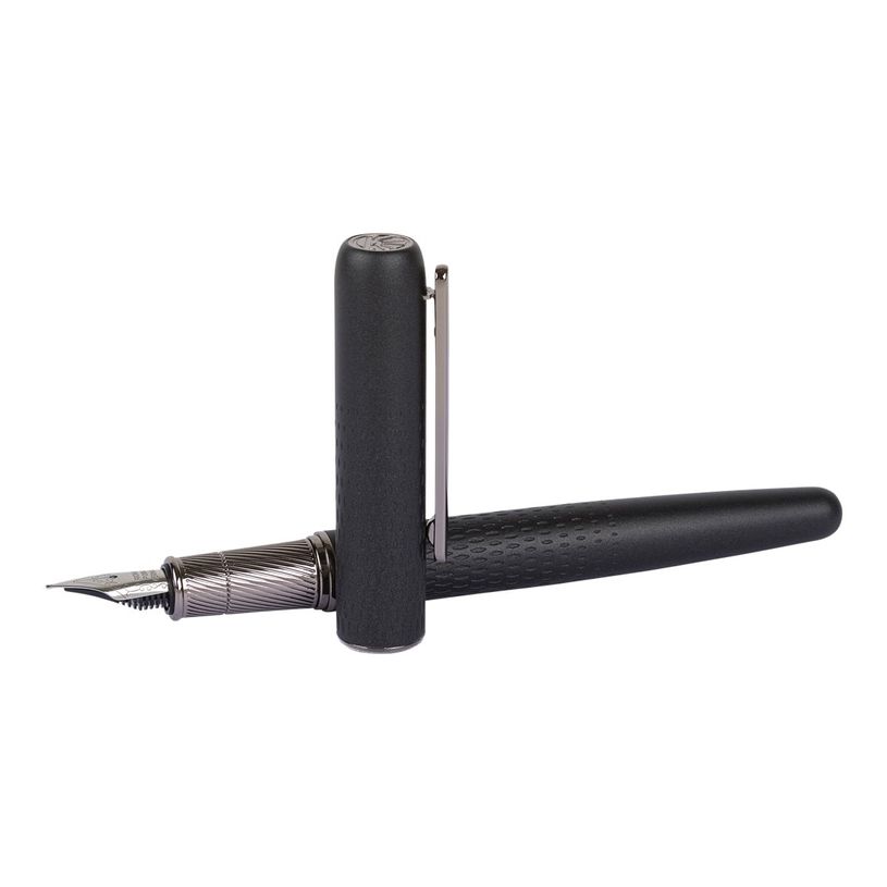 3108722409204-Oberthur Athènes - Stylo plume - noir/gun-P_400014177_3-2