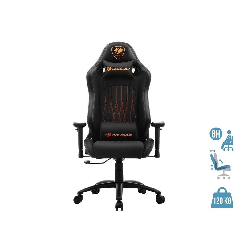 4710483771071-Fauteuil gamer EXPLORE - accoudoirs réglables - appuie-tête intégré - noir-P_400014202_1-0
