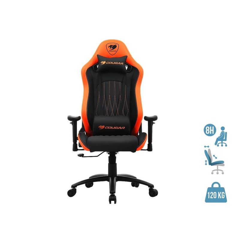 4710483771064-Fauteuil gamer EXPLORE - accoudoirs réglables - appuie-tête intégré - noir/orange-P_400014203_1-0
