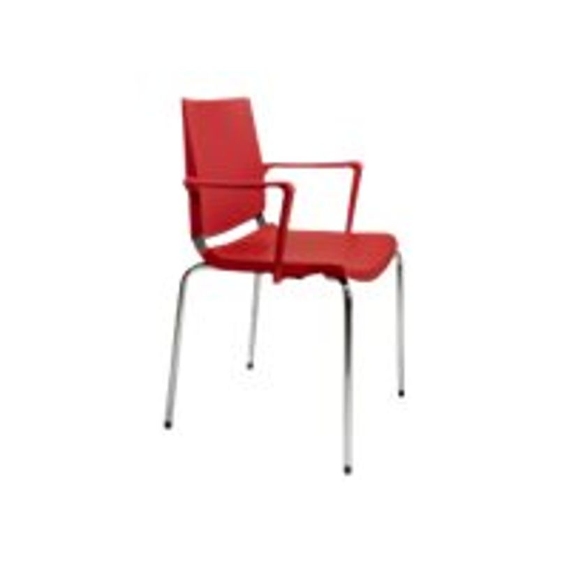 0404000142546-Chaise ATENEA sans accoudoir - structure graphite - gris-P_400014254_1-0