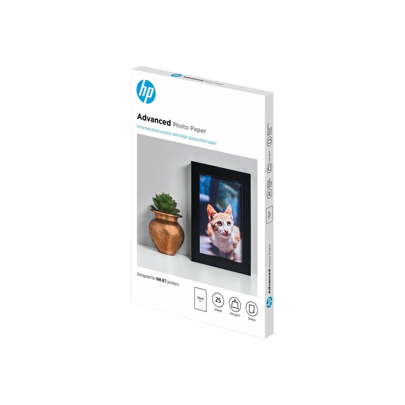 882780349599-HP Advanced Glossy Photo Paper - papier photo - brillant - 25 feuille(s) - 100 x 150 mm - 2-P_400014293_1-0