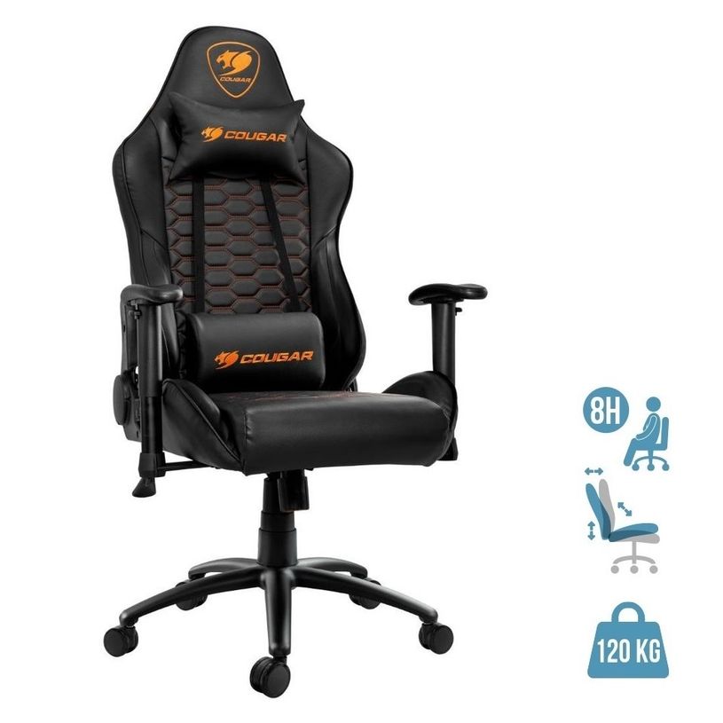 4710483772139-Fauteuil gamer OUTRIDER BLACK - accoudoirs réglables - appuie-tête intégré - noir-P_400014437_1-0