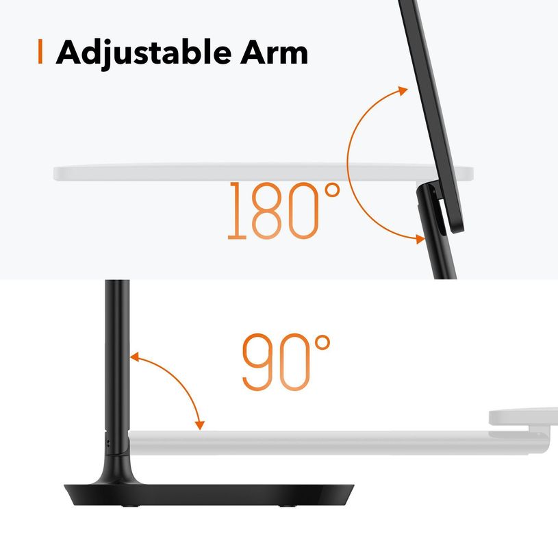 6972103469104-TAOTRONICS TT-DL064 - Lampe de bureau LED - 3 couleurs - 5 niveaux de luminosité - noir-P_400014440_11-6