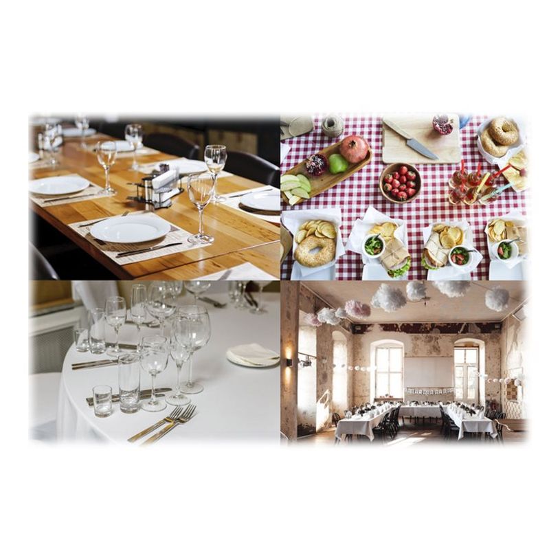 3281517324019-Pronappe - Chemin de table - Taille 40 cm x 1.2 m - jetable - blanc (pack de 20)-P_400014462_2-1