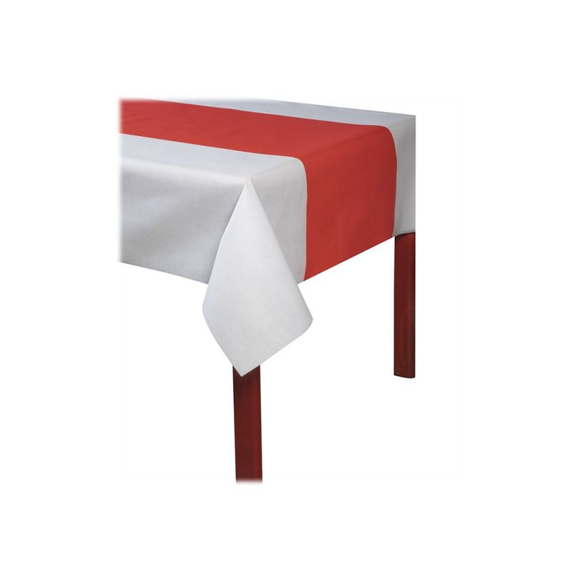 3281517324095-Pronappe - Chemin de table - Taille 40 cm x 1.2 m - jetable - rouge (pack de 20)-P_400014463_3-2