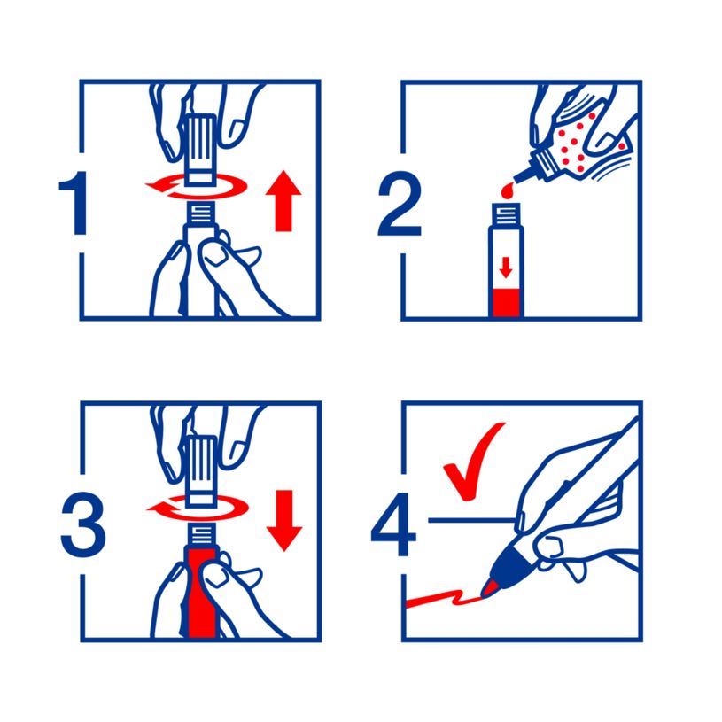 4004764023899-Edding - Recharge d'encre pour Marqueurs Permanents e-T25 Vert - Flacon 25 ml--5