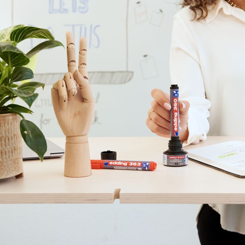 4004764780181-Edding - Recharge d'encre pour Marqueurs pour tableaux blancs e-BTK25 Bleu - Flacon 25 ml--1