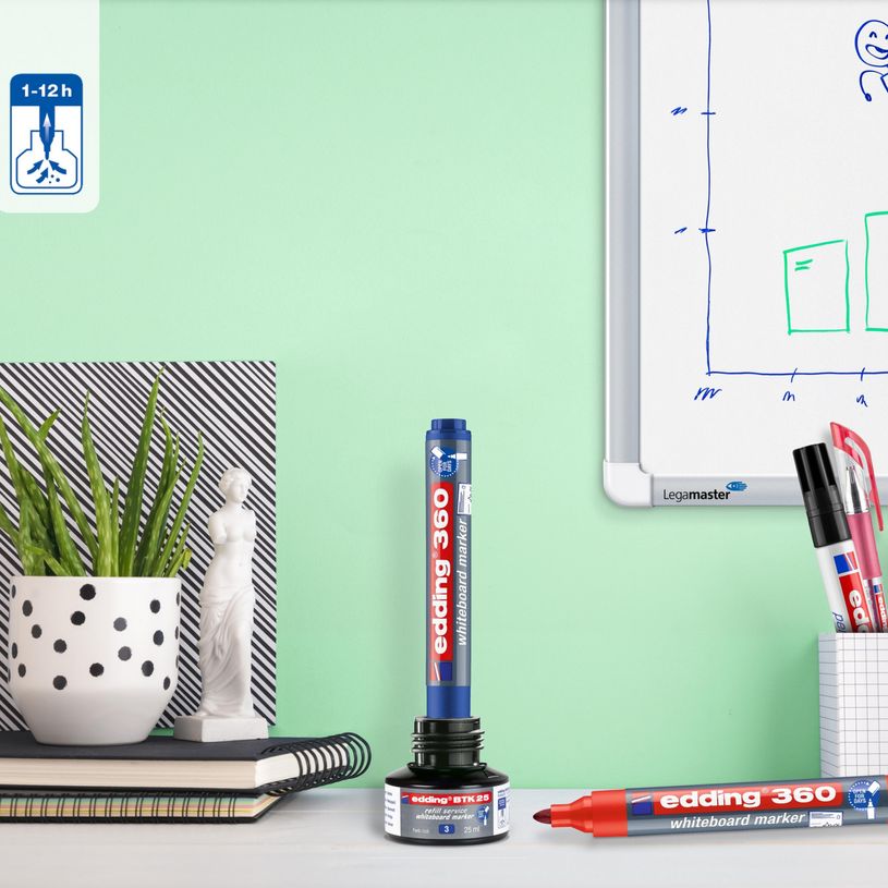 4004764780181-Edding - Recharge d'encre pour Marqueurs pour tableaux blancs e-BTK25 Bleu - Flacon 25 ml--3