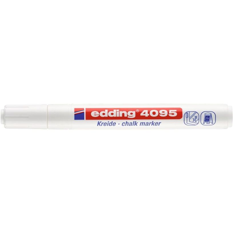 4004764788125-edding 4095 window - Marcador - para cristal - blanco - tinta al agua - 2-3 mm--0