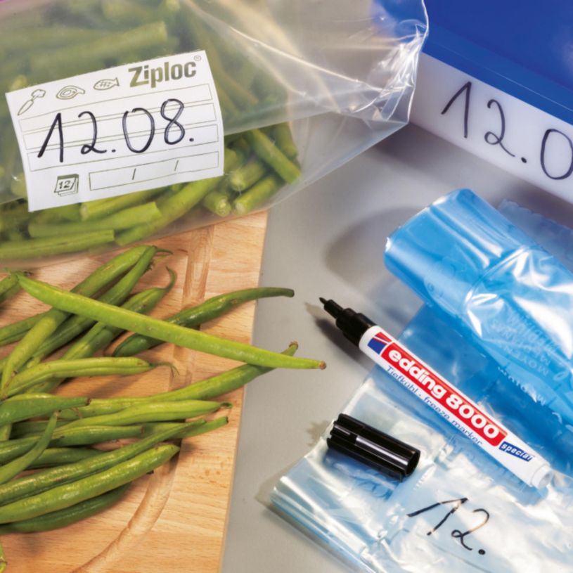 4004764949717-Edding - Blister de 1 Marqueurs pour Surgelés e-8000 Noir - Pointe fine 1 mm--3