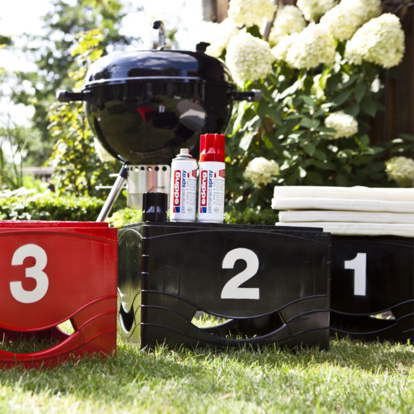 4004764966790-Edding - Peinture acrylique en Aérosol e-5200 Noir foncé Mat - Spray 200 ml--2