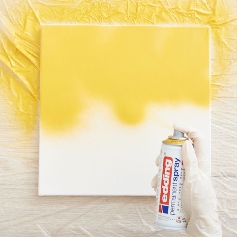 4004764966882-Edding - Peinture acrylique en Aérosol e-5200 Jaune trafic Mat - Spray 200 ml--3