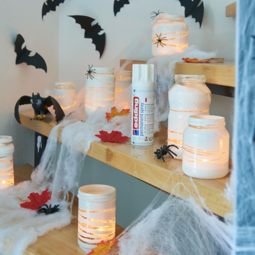 4004764967216-Edding - Peinture acrylique en Aérosol e-5200 Blanc crème Mat - Spray 200 ml--3