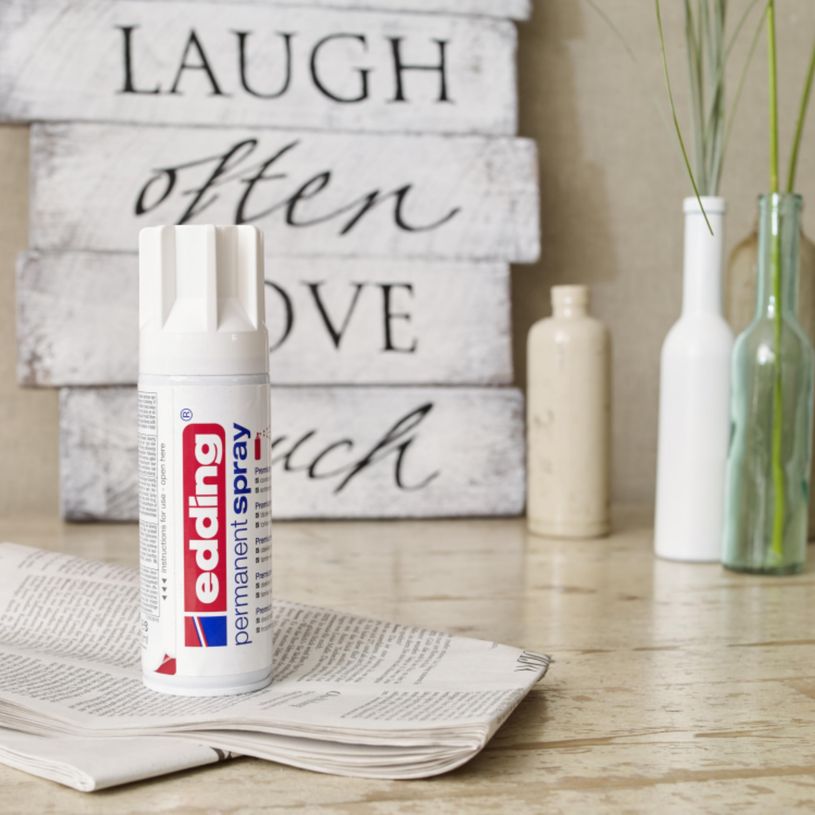 4004764967230-Edding - Peinture acrylique en Aérosol e-5200 Blanc trafic Mat - Spray 200 ml--3