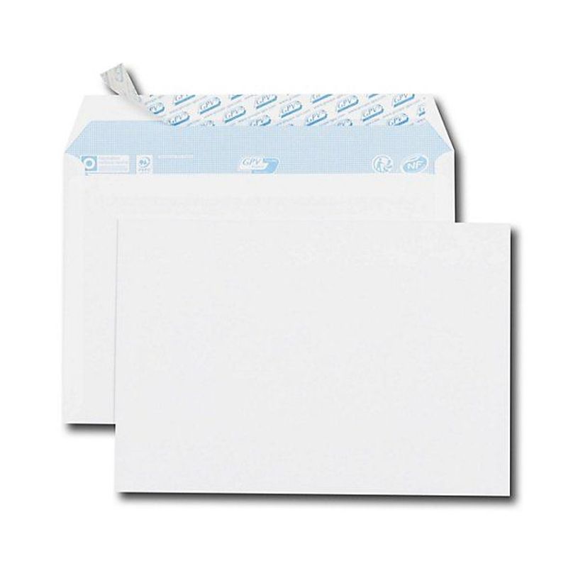 3250650005369-GPV – 50 Enveloppes C5 162 x 229 mm – 90 g – sans fenêtre – blanc – bande adhésive – ferme--1