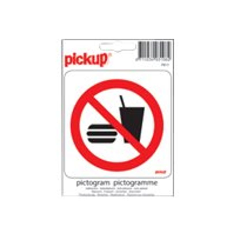 40310824-Pickup - Pictogramme rond - Nourriture / boissons interdites - 100 mm-P_4031082_1-0