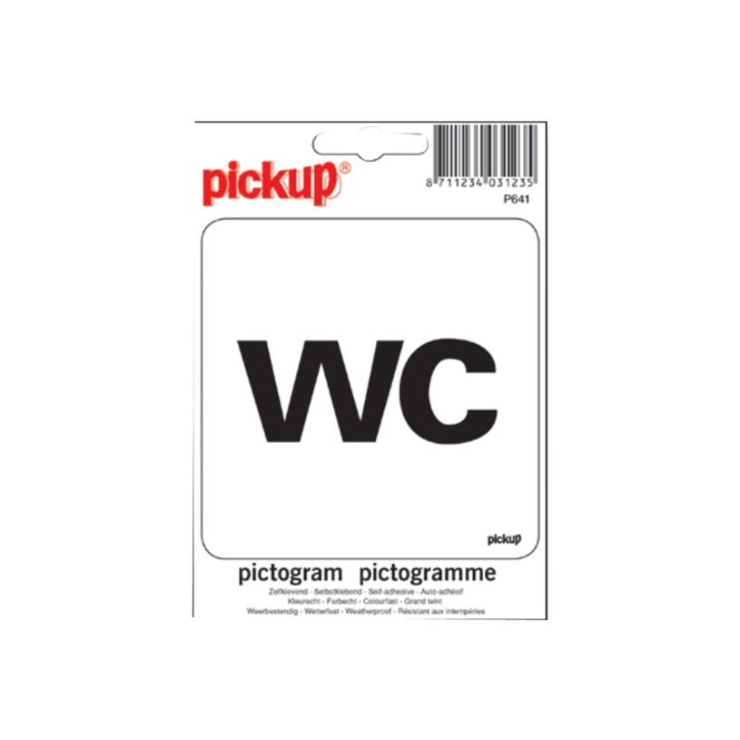 40312354-Pickup - Plaque de signalisation - 100 x 100 mm - autocollant - WC-P_4031235_1-0