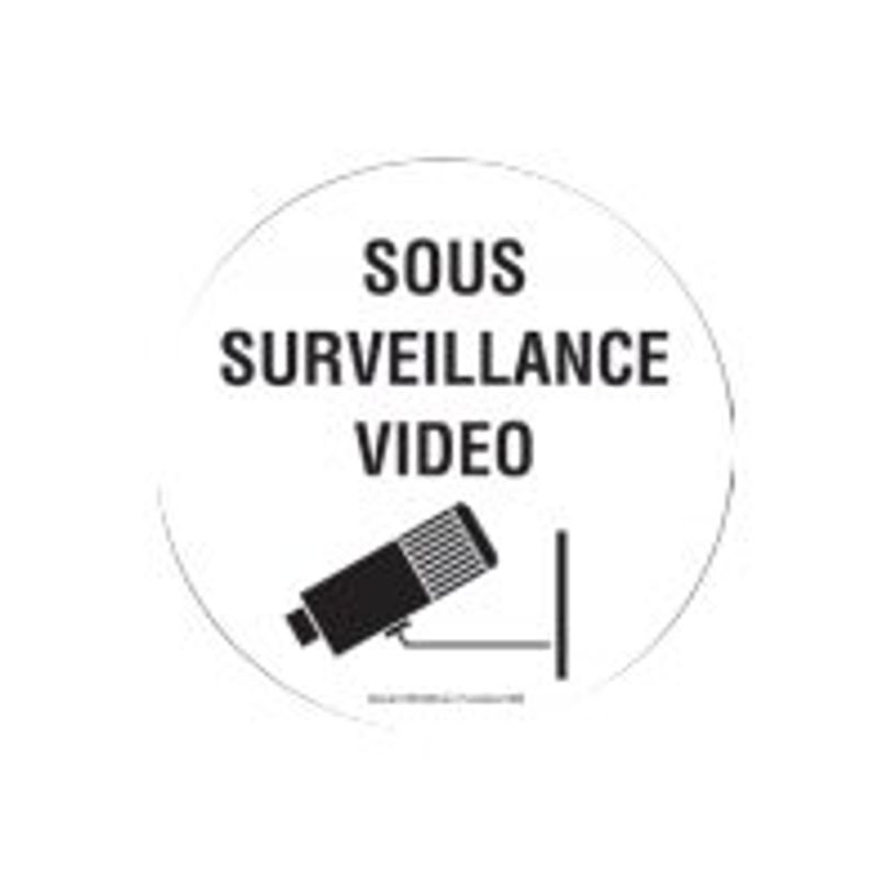40318912-Pickup - Pictogramme rond - Magasin sous surveillance vidéo - 200 mm-P_4031891_1-0
