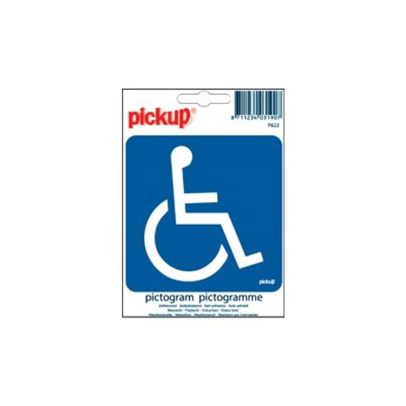 40319070-Pickup - Pictogramme - Accès handicapé - 100 x 100 mm-P_4031907_1-0
