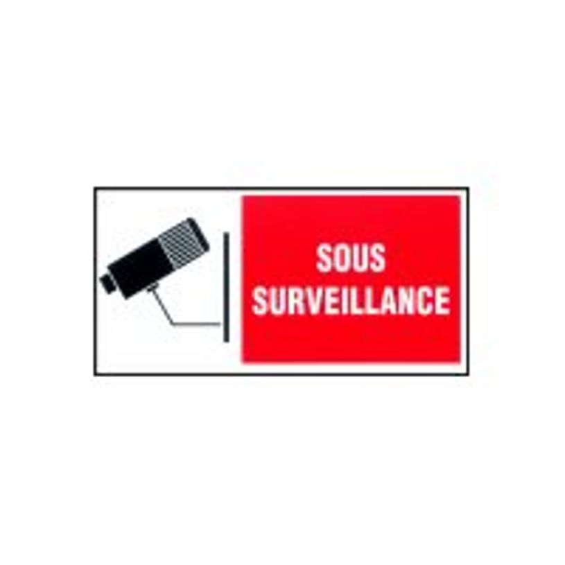 40380216-Pickup - Panneau de signalisation - 300 x 150 mm - Sous surveillance-P_4038021_1-0