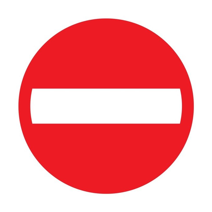 40380674-Pickup signe - accès interdit - 300 mm (diamètre) - polystyrène-P_4038067_1-0