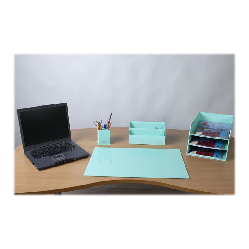 9002493099883-Exacompta Aquarel - Pot à crayons en carton - 4 compartiments - vert pastel-P_405110127_5-4