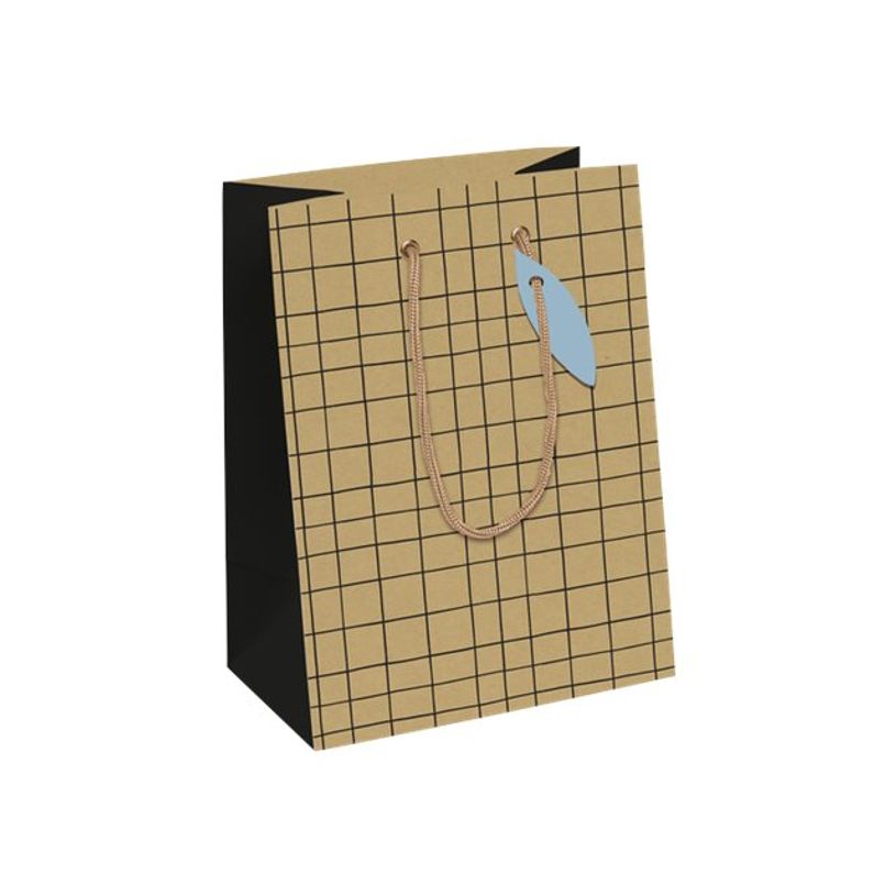 5033601513612-Clairefontaine Minimalist Pocket - Sac cadeau kraft noir - 17 cm x 6 cm x 22 cm-P_405110177_1-0
