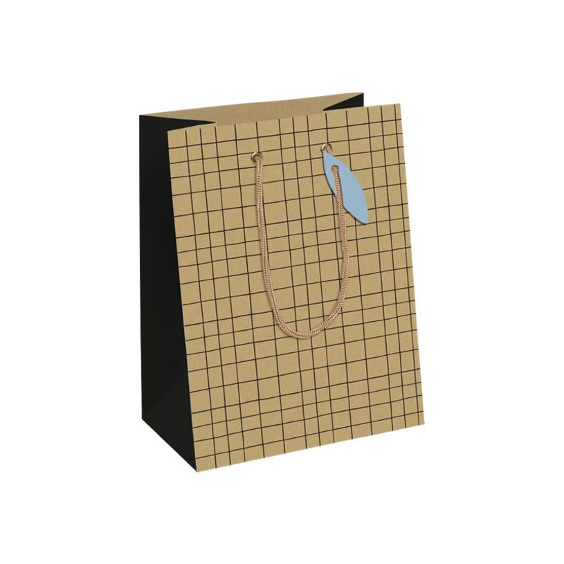 5033601514480-Clairefontaine Minimalist Medium - Sac cadeau kraft noir - 21,5 cm x 10,2 cm x 25,3 cm-P_405110179_1-0