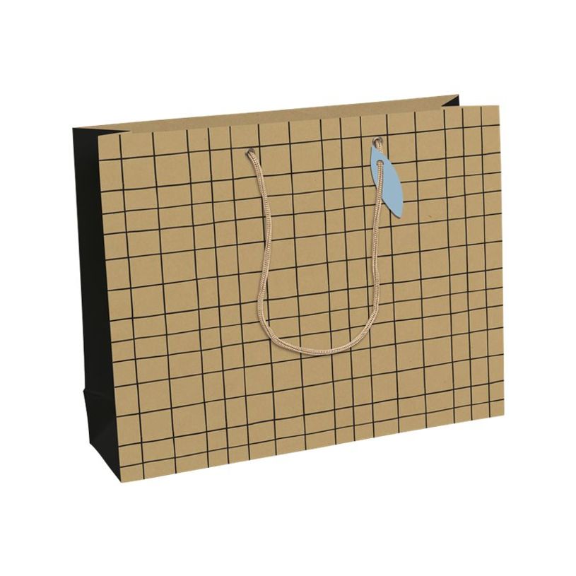 5033601514428-Clairefontaine Minimalist Shopping - Sac cadeau kraft noir - 37,3 cm x 11,8 cm x 27,5 cm-P_405110181_1-0