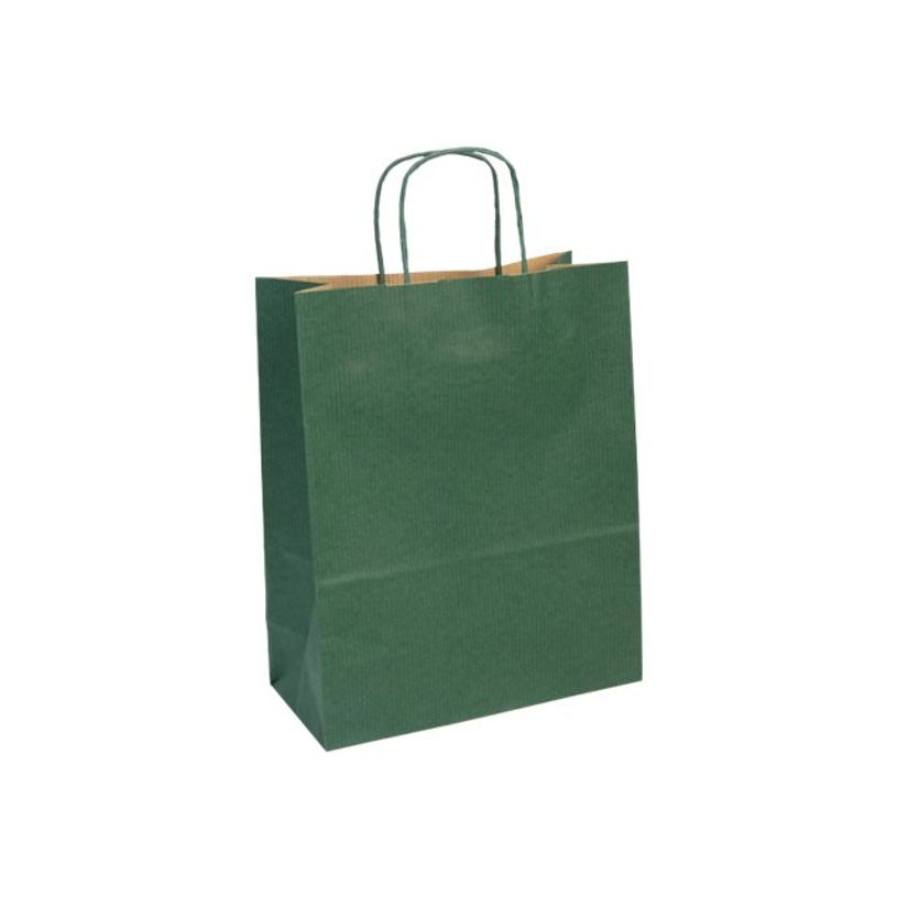 3329683957102-Clairefontaine - 25 Sacs cadeau kraft - 22 cm x 10 cm x 27 cm - vert-P_405110188_1-0