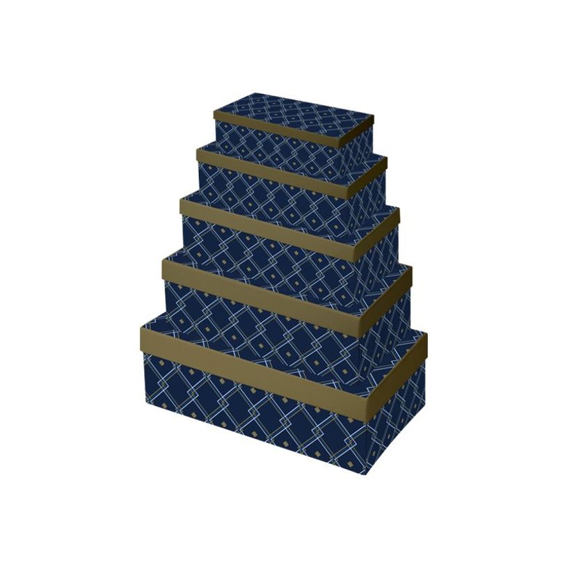 5033601508588-Clairefontaine Geo - 5 Boîtes cadeau rectangulaires - 23 cm x 15 cm x 9,5 cm - bleu-P_405110195_1-0