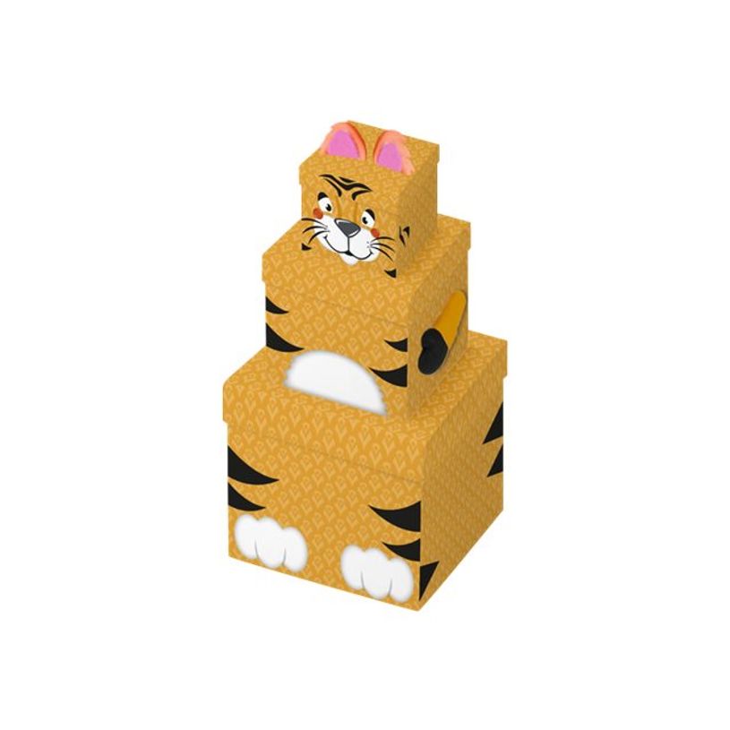 5033601508069-Clairefontaine - 3 Boîtes cadeau carrées - 15,5 cm x 12 cm - tigre/orange-P_405110202_1-0
