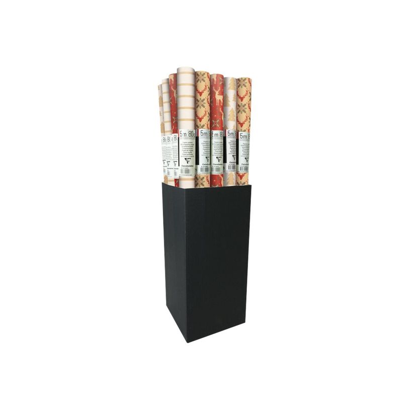 3329682238776-Clairefontaine Lovely Home - Papier cadeau kraft - 70 cm x 5 m - 70 g/m² -  différents m-P_405110209_3-4