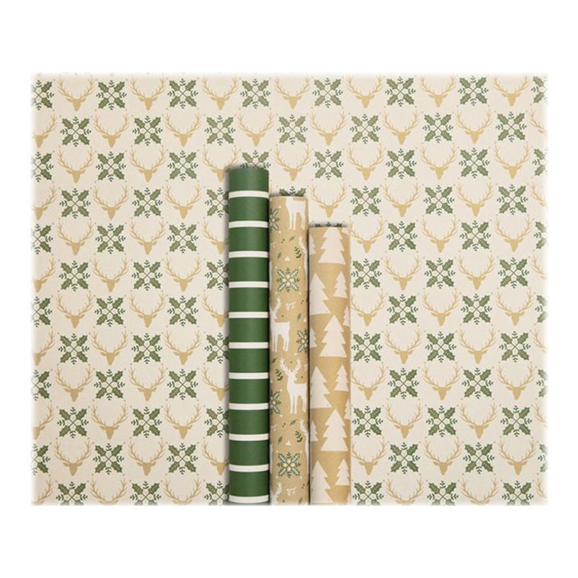 3329682238769-Clairefontaine Lovely Home - Papier cadeau kraft - 70 cm x 2 m - 70 g/m² -  différents m-P_405110210_2-1
