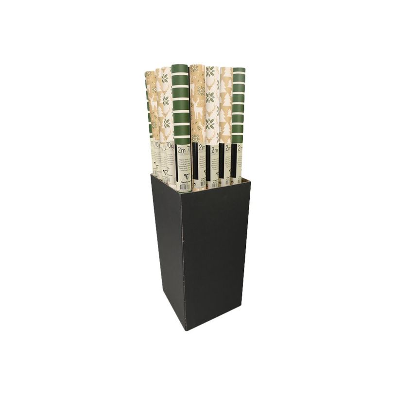 3329682238769-Clairefontaine Lovely Home - Papier cadeau kraft - 70 cm x 2 m - 70 g/m² -  différents m-P_405110210_5-4