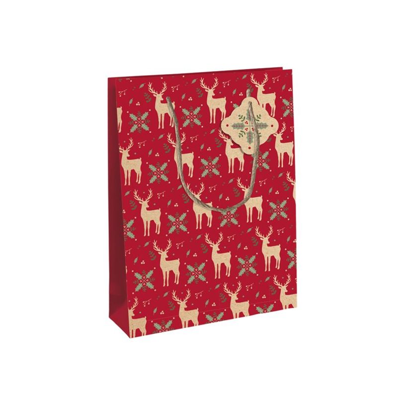 5033601497707-Clairefontaine Lovely Home Large - Sac cadeau rouge - 26,5 cm x 14 cm x 33 cm-P_405110223_2-1