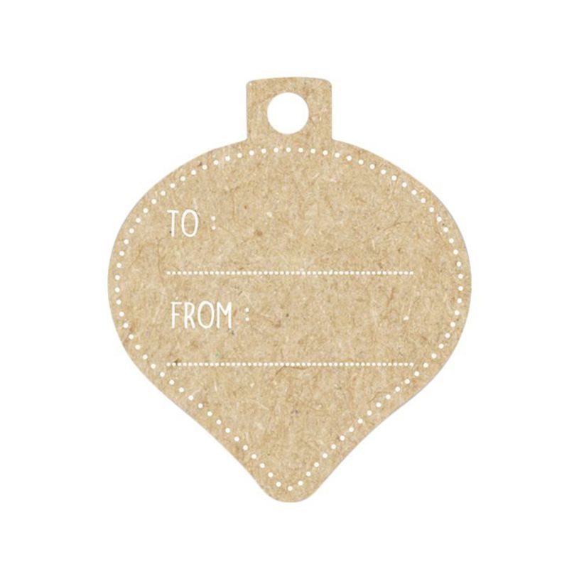 3329686170737-Clairefontaine - 12 Étiquettes cadeau kraft - boules de Noël - 8 x 16 cm-P_405110255_2-1