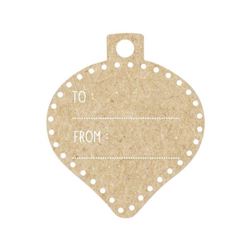 3329686170737-Clairefontaine - 12 Étiquettes cadeau kraft - boules de Noël - 8 x 16 cm-P_405110255_6-5