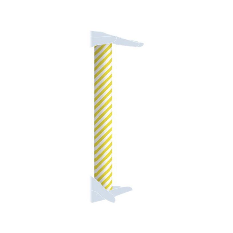 3329682238615-Clairefontaine Excellia Tiny Rolls - Papier cadeau rayures jaune - 35 cm x 5 m - 80 g/m²-P_405110277_4-3