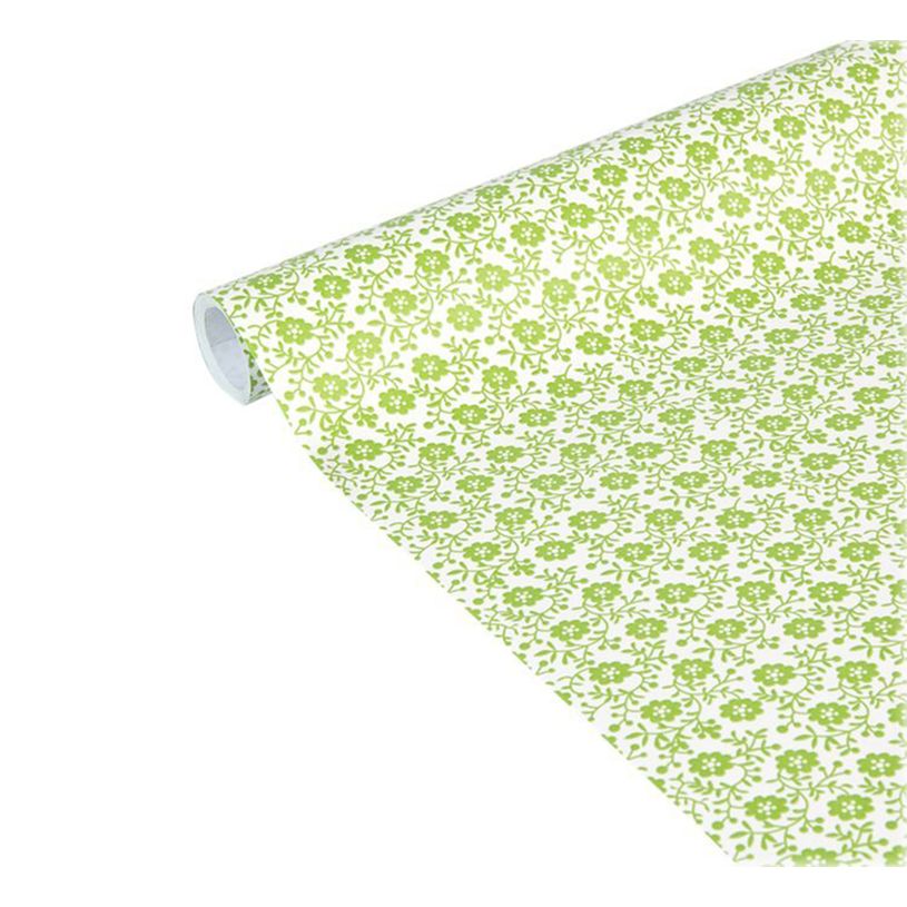 3329682238677-Clairefontaine Excellia Tiny Rolls - Papier cadeau fleurs vertes - 35 cm x 5 m - 80 g/m²-P_405110283_3-2