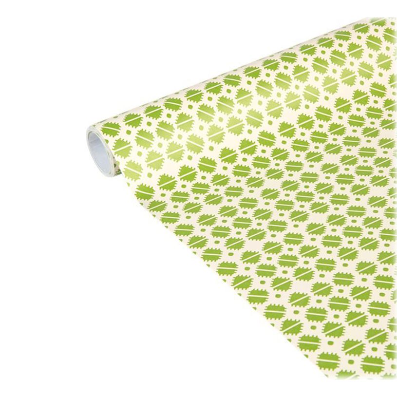 3329682238684-Clairefontaine Excellia Tiny Rolls - Papier cadeau carrés verts - 35 cm x 5 m - 80 g/m²-P_405110284_2-1