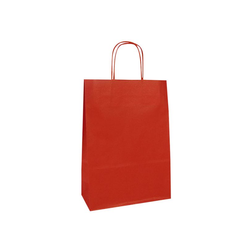 3065503956022-Clairefontaine - 25 Sacs cadeau kraft - 16 cm x 8 cm x 21 cm - rouge-P_405110301_1-0