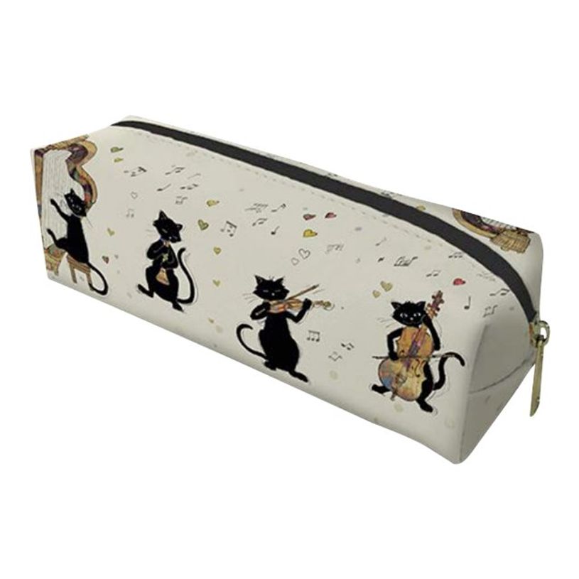 3700572738772-Kiub Bug Art - Trousse carrée - chats instruments de musique-P_405110405_1-0