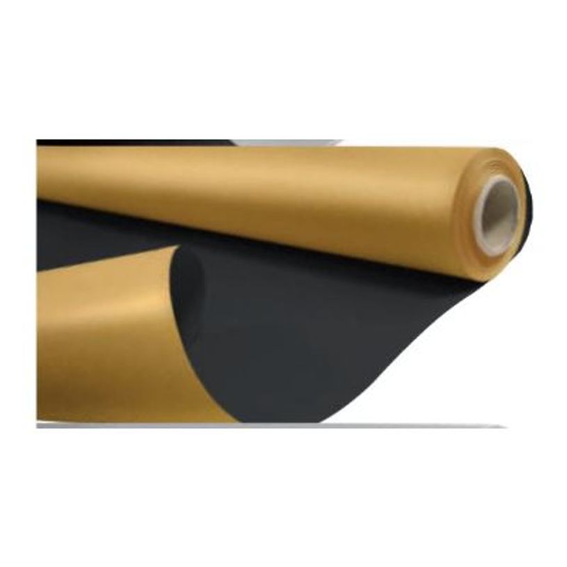3281650480993-Créastyl Duo Métal - Papier cadeau kraft - 69 cm x 50 m - 60 g/m² - noir/or-P_405110441_3-1