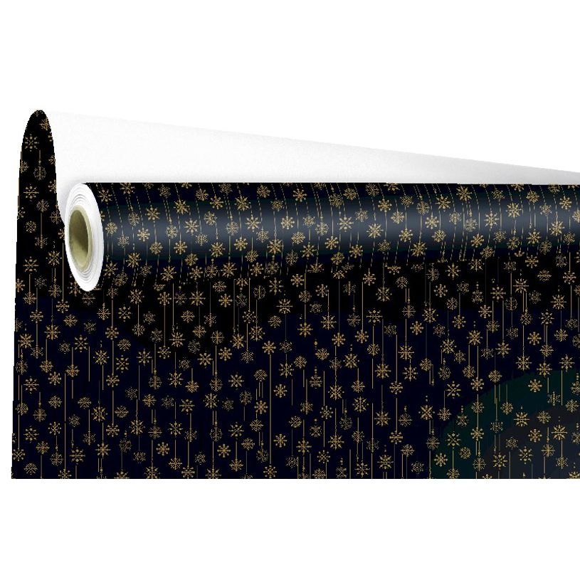 0404051104487-Logistipack - Papier cadeau - 69 cm x 25 m - 60 g/m² - snow-P_405110448_1-0